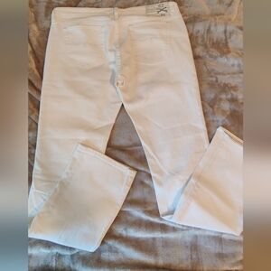 Levi's white straight leg jeans 32"-34" waist